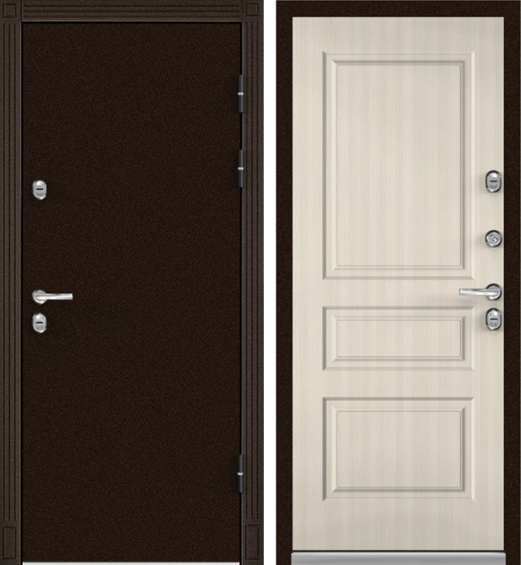 Дверь TERMO - 3 Букле коричневый_1
